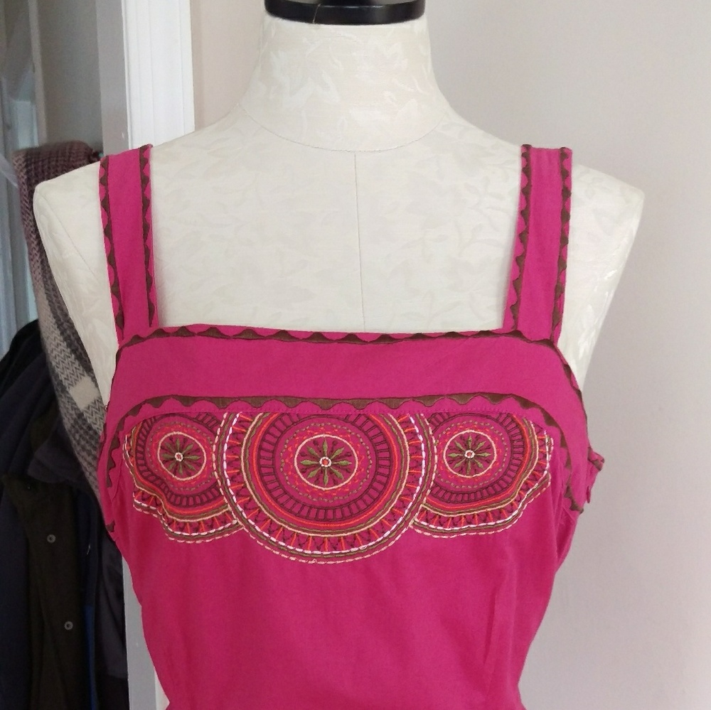 Pink Embroidered Tommy Hilfiger Dress
